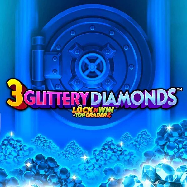 3 Glittery Diamonds game by PearFiction Studios – logo hosted on Mostbet Casino